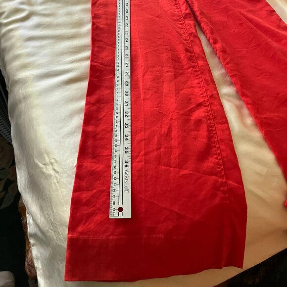 Anthropologie Level 99 women's trousers/jeans red color Size 29/30 (adjustable) - Picture 15 of 16